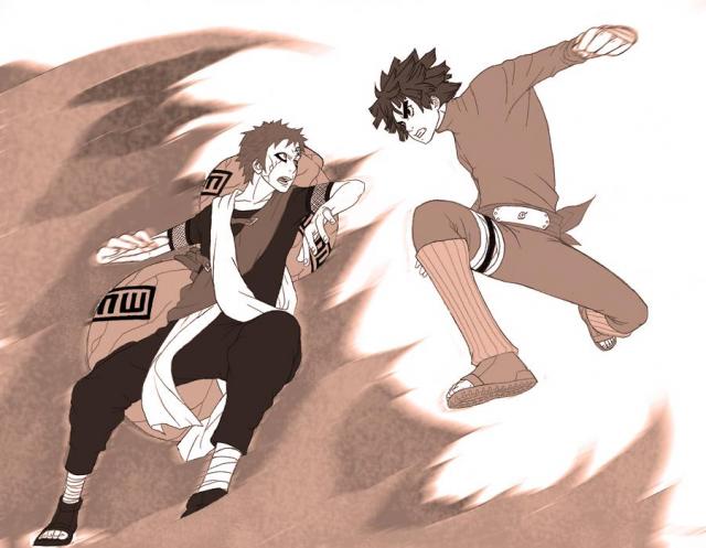 Gaara versus Lee Enemies or Friends (3)